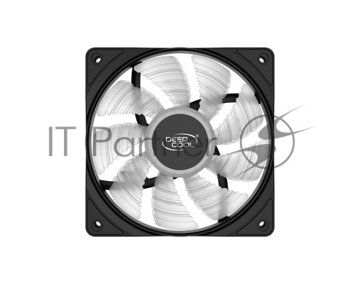 Вентилятор DEEPCOOL RF120B 120x120x25мм (96шт./кор, LED Blue подсветка, 1300об/мин) Retail