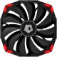 Вентилятор ID-COOLING NO-14025K 140x140x25мм (24шт./кор, PWM, Low Noise, резиновые углы, черный, 800-1600об/мин) BOX