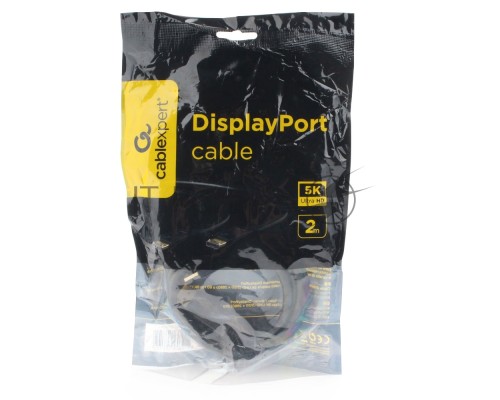 Кабель DisplayPort Cablexpert CC-DP3-2M, v1.3, 2м, 20M/20M, черный, экран, пакет Кабель DisplayPort Cablexpert CC-DP3-2M, v1.3, 2м, 20M/20M, черный, экран, пакет