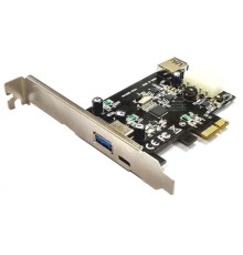 Controller ST-Lab, PCI-E x1, U-1330, 1+1 ext (USB3.1(A)/USB3.1(C) + 1int (USB3.1) ,+LP bracket)  Ret