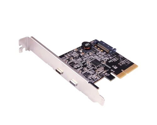 [Контроллер] Controller ST-Lab, PCI-E x1, U-1800 2xUSB3.1(C) 10Gbps,+LP bracket, Ret