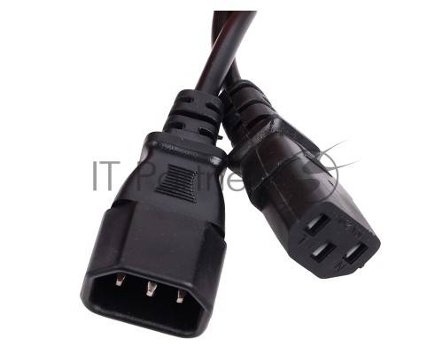 Кабель UPS -> устройство 220V (IEC-320-C13/C14) 1,8м, 3G0,75mm медь, Telecom <TE001-CU0.75-1.8M> 