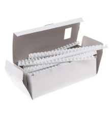 Пружины для переплета пластиковые Lamirel, 14 мм. Цвет: белый, 100 шт в упаковке.