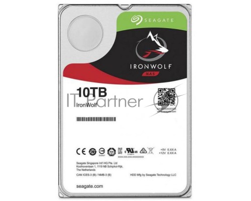 Жесткий диск HDD 10Tb Seagate IronWolf ST10000VN0008 3.5