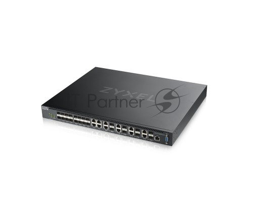 Коммутатор Zyxel XS3800-28 L2+ switch , 4xRJ-45: 1 / 2.5 / 5 / 10G, 8xCombo (SFP: 1 / 10G, RJ-45: 1 / 2.5 / 5 / 10G), 16xSFP +