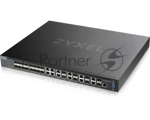 Коммутатор Zyxel XS3800-28 L2+ switch , 4xRJ-45: 1 / 2.5 / 5 / 10G, 8xCombo (SFP: 1 / 10G, RJ-45: 1 / 2.5 / 5 / 10G), 16xSFP +