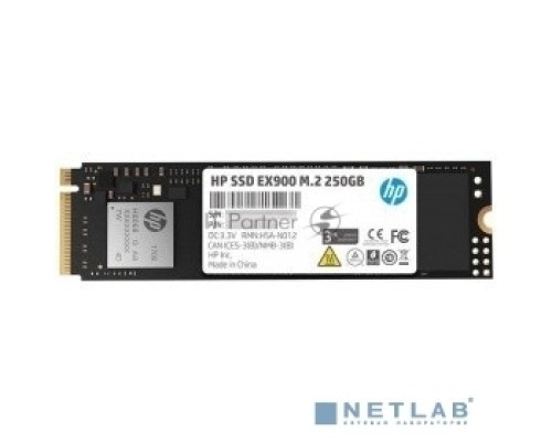 Накопитель SSD 250GB Hewlett-Packard EX900 M.2, NVMe 3D TLC [R/W - 2100/1300 MB/s]