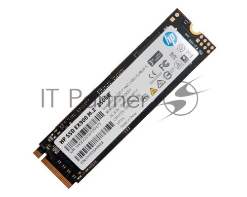 Накопитель SSD 250GB Hewlett-Packard EX900 M.2, NVMe 3D TLC [R/W - 2100/1300 MB/s]
