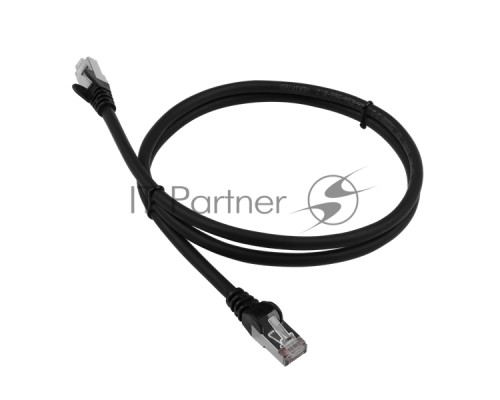 Патч-корд LANMASTER LSZH FTP кат.6, 0.5 м, черный