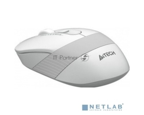 Мышь беспроводная A4Tech Fstyler FG10 белый/серый, 2000 dpi, радиоканал, USB, кнопки - 4