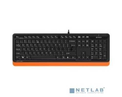 Клавиатура + мышь A4Tech Fstyler F1010 клав:черный/оранжевый мышь:черный/оранжевый USB Multimedia