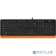 Клавиатура + мышь A4Tech Fstyler F1010 клав:черный/оранжевый мышь:черный/оранжевый USB Multimedia