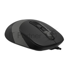 Мышь проводная A4Tech Fstyler FM10 черный/серый, 1600 dpi, USB, кнопки - 4