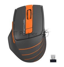 Мышь беспроводная A4Tech Fstyler FG30 серый/оранжевый, 2000 dpi, радиоканал, USB, кнопки - 5