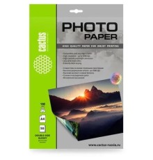 Фотобумага Cactus CS-GA413050DS, A4, для струйной печати, 50л, 130г/м2, белый, покрытие глянцевое /глянцевое