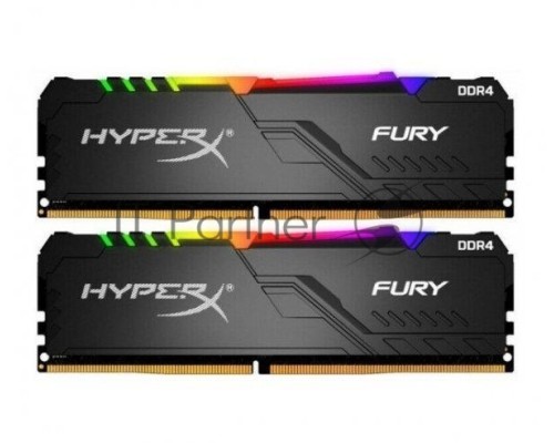 Память оперативная Kingston 32GB 3466MHz DDR4 CL16 DIMM (Kit of 2) HyperX FURY RGB