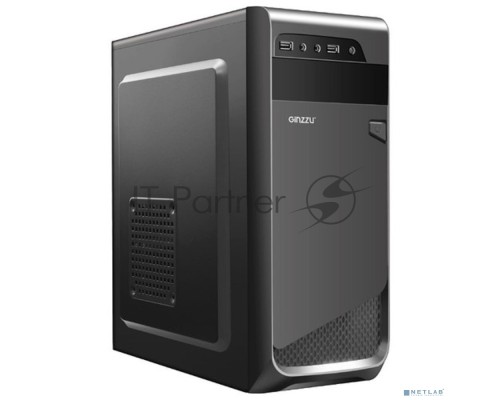 Корпус Ginzzu A180 2*USB 2.0,AU w/o PSU