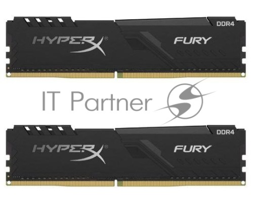 Модуль памяти Kingston DRAM 8GB 2666MHz DDR4 CL16 DIMM (Kit of 2) HyperX FURY Black EAN: 740617296587
