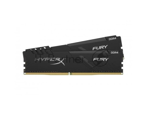 Модуль памяти Kingston DRAM 8GB 2400MHz DDR4 CL15 DIMM (Kit of 2) HyperX FURY Black EAN: 740617293470