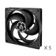 Вентилятор Case fan ARCTIC P14 PWM PST Value Pack (black/black) (ACFAN00138A)
