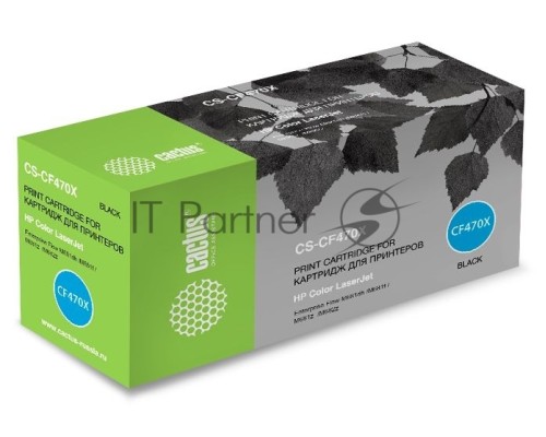 Картридж лазерный Cactus CS-CF470X черный (28000стр.) для HP Color LJ Enterprise Flow M681dh/M681f/M682z