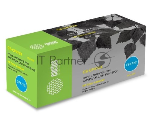 Картридж лазерный Cactus CS-CF472X желтый (23000стр.) для HP Color LJ Enterprise Flow M681dh/M681f/M682z