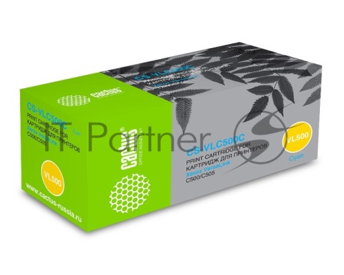 Картридж лазерный Cactus CS-VLC500C 106R03877 голубой (2400стр.) для Xerox VersaLink C500/C505