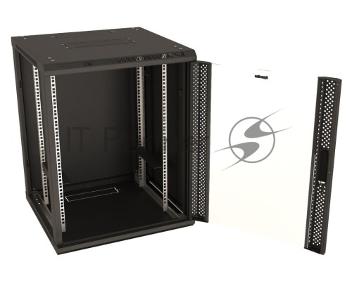 Шкаф настенный Hyperline TWB-1266-GP-RAL900419-дюймовый (19