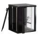 Шкаф настенный Hyperline TWB-1266-GP-RAL900419-дюймовый (19