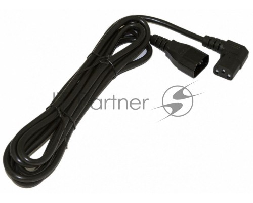 Hyperline PWC-IEC19-IEC20-1.0-BK Кабель питания IEC 320 C19 - IEC 320 C20 (3x1.5), 16A, прямая вилка, 1м, цвет черный