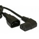 Hyperline PWC-IEC19-IEC20-1.0-BK Кабель питания IEC 320 C19 - IEC 320 C20 (3x1.5), 16A, прямая вилка, 1м, цвет черный