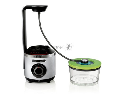 Блендер Bosch Блендер Bosch/ 1000Вт, Vacuum (создание вакуума), дробление льда, чистка; 2 вакуумных контейнера объёмом 1,5 л и 0,75 л, дорожная бутылка 500 мл