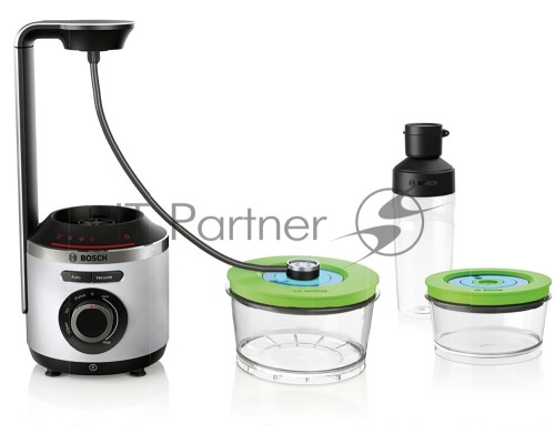 Блендер Bosch Блендер Bosch/ 1000Вт, Vacuum (создание вакуума), дробление льда, чистка; 2 вакуумных контейнера объёмом 1,5 л и 0,75 л, дорожная бутылка 500 мл