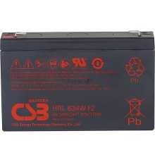 Аккумулятор 6V 9Ah CSB HRL634W (HRL634WF2FR) клеммы F2  , огнеупорные