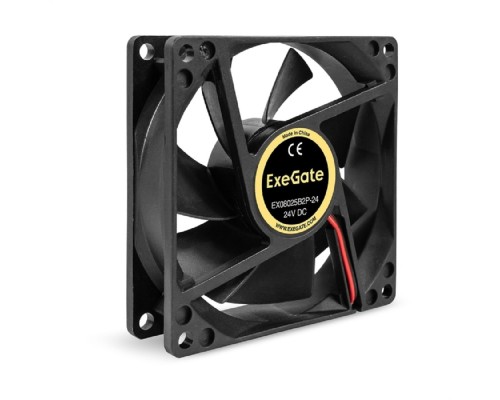 [Вентиляторы] Exegate EX295207RUS Вентилятор 24B DC ExeGate EX08025B2P-24 (80x80x25 мм, 2-Ball (двойной шарикоподшипник), 2pin, 2850RPM, 28.5dBA)