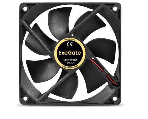 [Вентиляторы] Exegate EX295245RUS Вентилятор 12В DC ExeGate EX12025BM (120x120x25 мм, 2-Ball (двойной шарикоподшипник), Molex, 1550RPM, 25dBA)