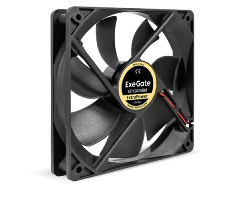 [Вентиляторы] Exegate EX295246RUS Вентилятор 12В DC ExeGate ExtraPower EP12025BM (120x120x25 мм, 2-Ball (двойной шарикоподшипник), Molex, 1850RPM, 30dBA)