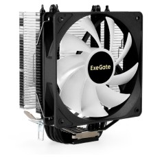 Exegate EX295003RUS Кулер ExeGate Dark Magic EE400XL-PWM.ARGB (Al+Cu, черное покрытие, 4 тепл.трубки, LGA775/1150/1151/1155/1156/1200/1700/AM2/AM2+/AM3/AM3+/AM4/AM5/FM1/FM2/754/939/940, TDP 125W, Fan 