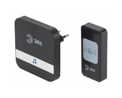 [Звонки] ЭРА Б0054085 Звонок дверной C94 беспроводной, от сети, черный, 52 мелодии