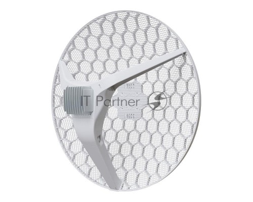 Точка доступа Mikrotik RBLHGG-5HPacD2HPnD-XL LHG XL 52 ac with 27dBi 7 degree 5GHz antenna, 18dBi 15 degree 2.4GHz antenna, Dual Chain High Power 802.11ac wireless, Dual Chain High Power 802.11b/g/n wireless, 716MHz CPU, 256MB RAM, 1 x Gigabit LAN, 1xSFP