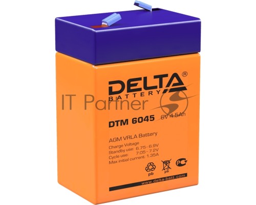 Батарея Delta DTM 6045 (6V 4.5Ah)