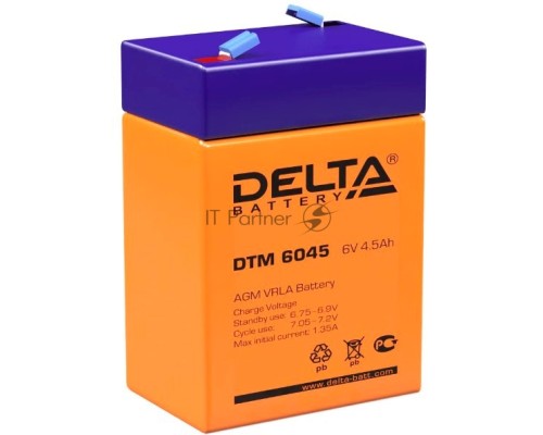 Батарея Delta DTM 6045 (6V 4.5Ah)