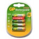 Аккумулятор GP 100AAAHC3/1-2CR4 AAA 1000mAh (3шт +1 шт. в уп-ке)