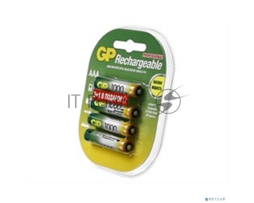 Аккумулятор GP 100AAAHC3/1-2CR4 AAA 1000mAh (3шт +1 шт. в уп-ке)