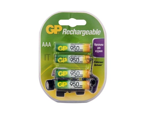 Аккумулятор GP 100AAAHC3/1-2CR4 AAA 1000mAh (3шт +1 шт. в уп-ке)