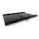 Hyperline TSH3H-850-RAL9004 Полка стационарная усиленная, глубина 850 мм, с боковым креплением, нагрузка до 100 кг, для шкафов серии TTB, TTBR, 485х850мм (ШхГ), цвет черный (RAL 9004)