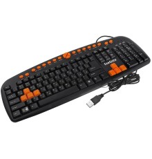 Клавиатура ExeGate LY-504M EX280435RUS, <USB, шнур 1,5м, черная, 123кл, Enter большой, мультимедиа>, Color box