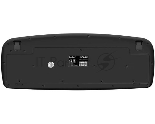 Клавиатура ExeGate LY-504M EX280435RUS, <USB, шнур 1,5м, черная, 123кл, Enter большой, мультимедиа>, Color box