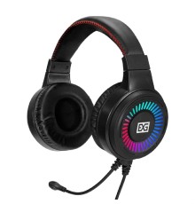 Exegate EX295316RUS Полноразмерные игровые наушники с микрофоном (гарнитура) ExeGate Gaming HS-520G (USB, 2x3.5мм, динамик 40мм, 20-20000Гц, длина кабеля 2.5м, регулировка громкости, RGB подсветка)