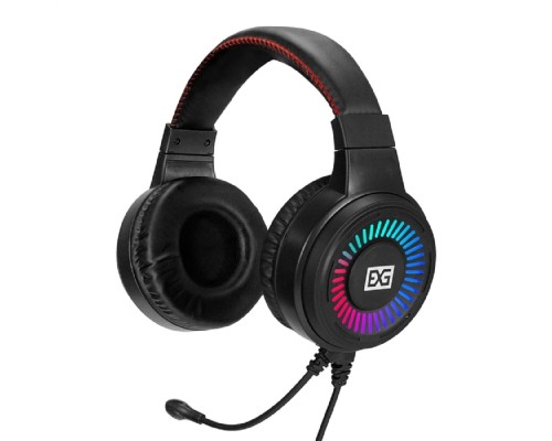 [Наушники EXEGATE] Exegate EX295316RUS Полноразмерные игровые наушники с микрофоном (гарнитура) ExeGate Gaming HS-520G (USB, 2x3.5мм, динамик 40мм, 20-20000Гц, длина кабеля 2.5м, регулировка громкости, RGB подсветка)